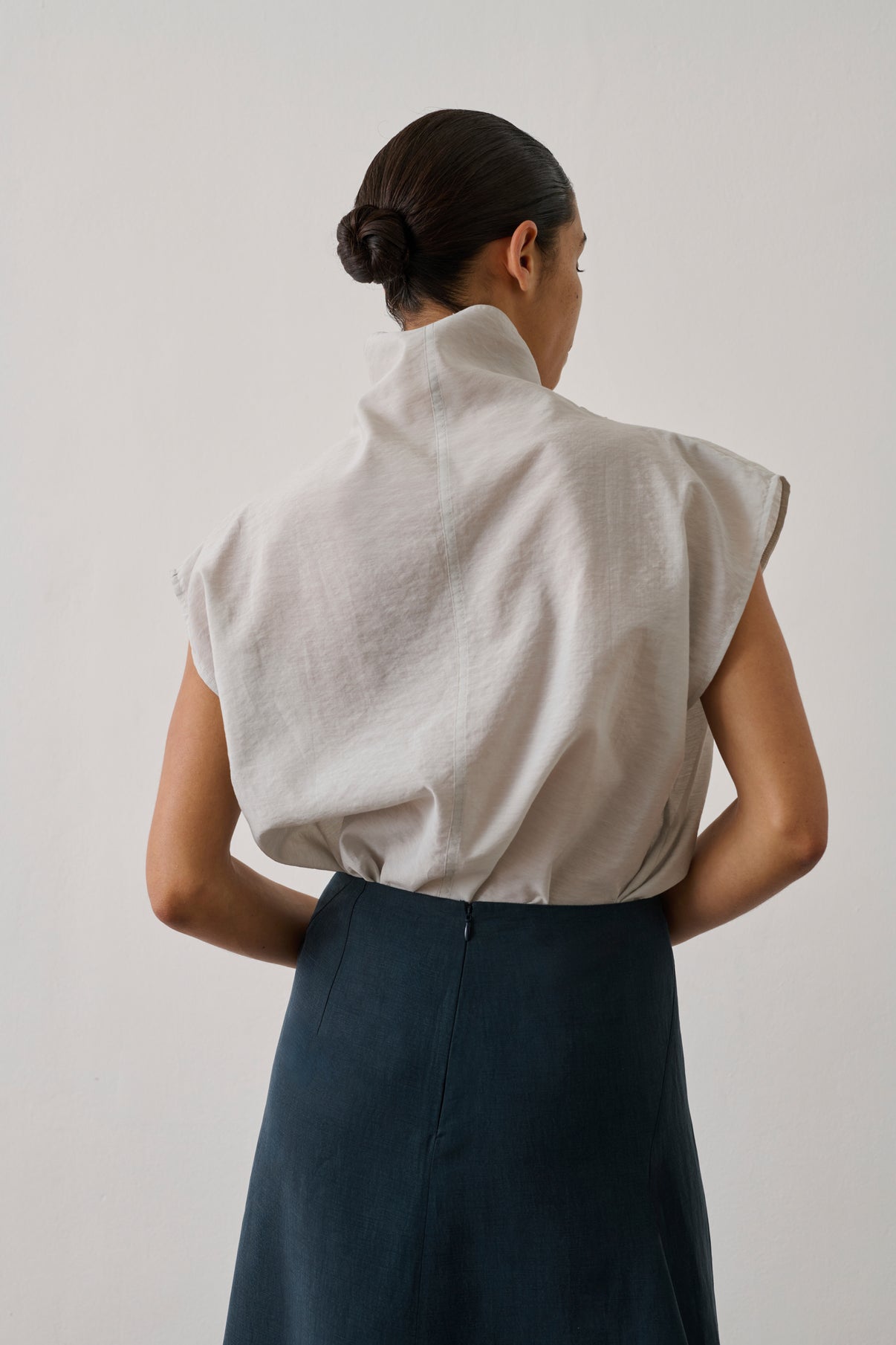 Blouse Izumi - Gris Clair - Femme vue 4