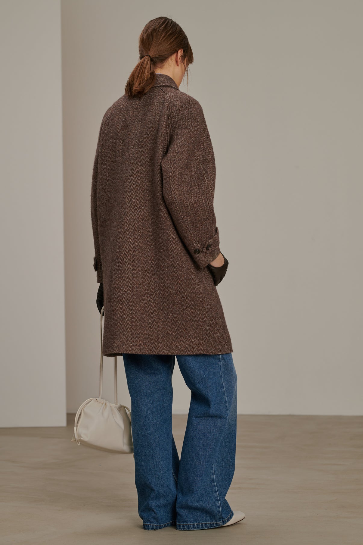 Manteau Simba - Châtaigne - Laine - Femme vue 3