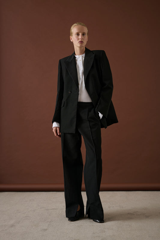 Veste Mia - Noir - Lin - Femme