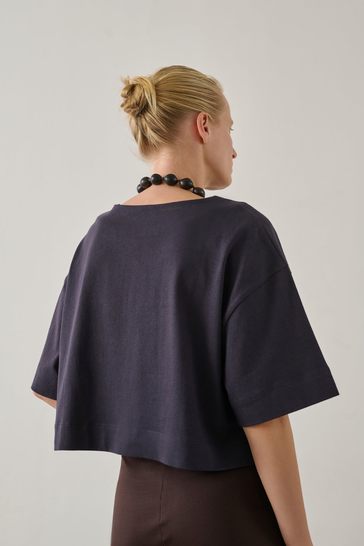 Tee-Shirt Davina - Aubergine - Coton - Femme vue 2