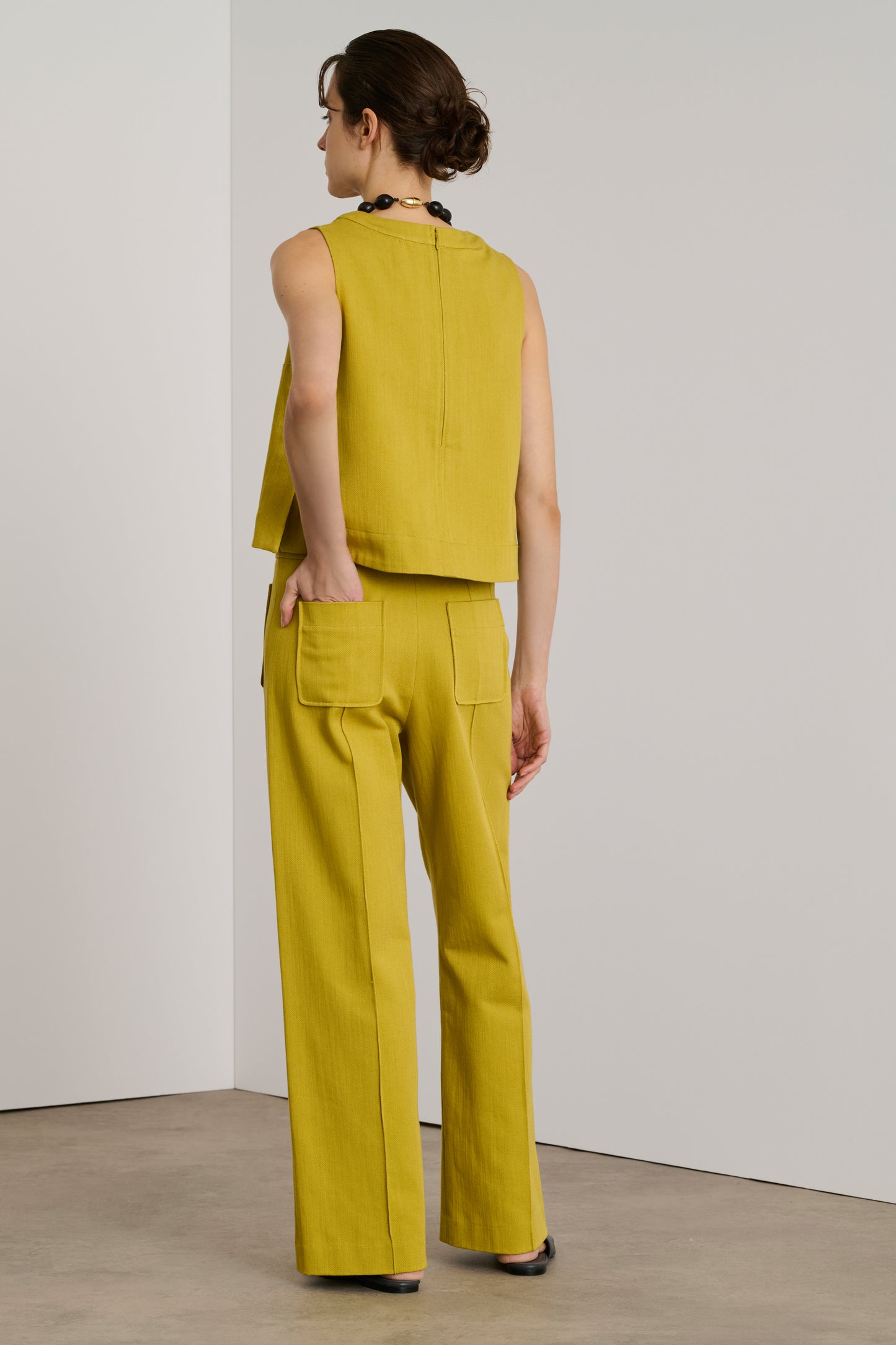 Pantalon Harry - Jaune Doré - Coton - Femme