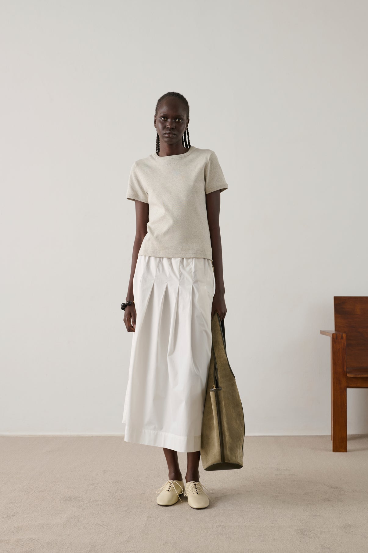 Tee-Shirt Aristide - Gris Chiné - Coton - Femme vue 5