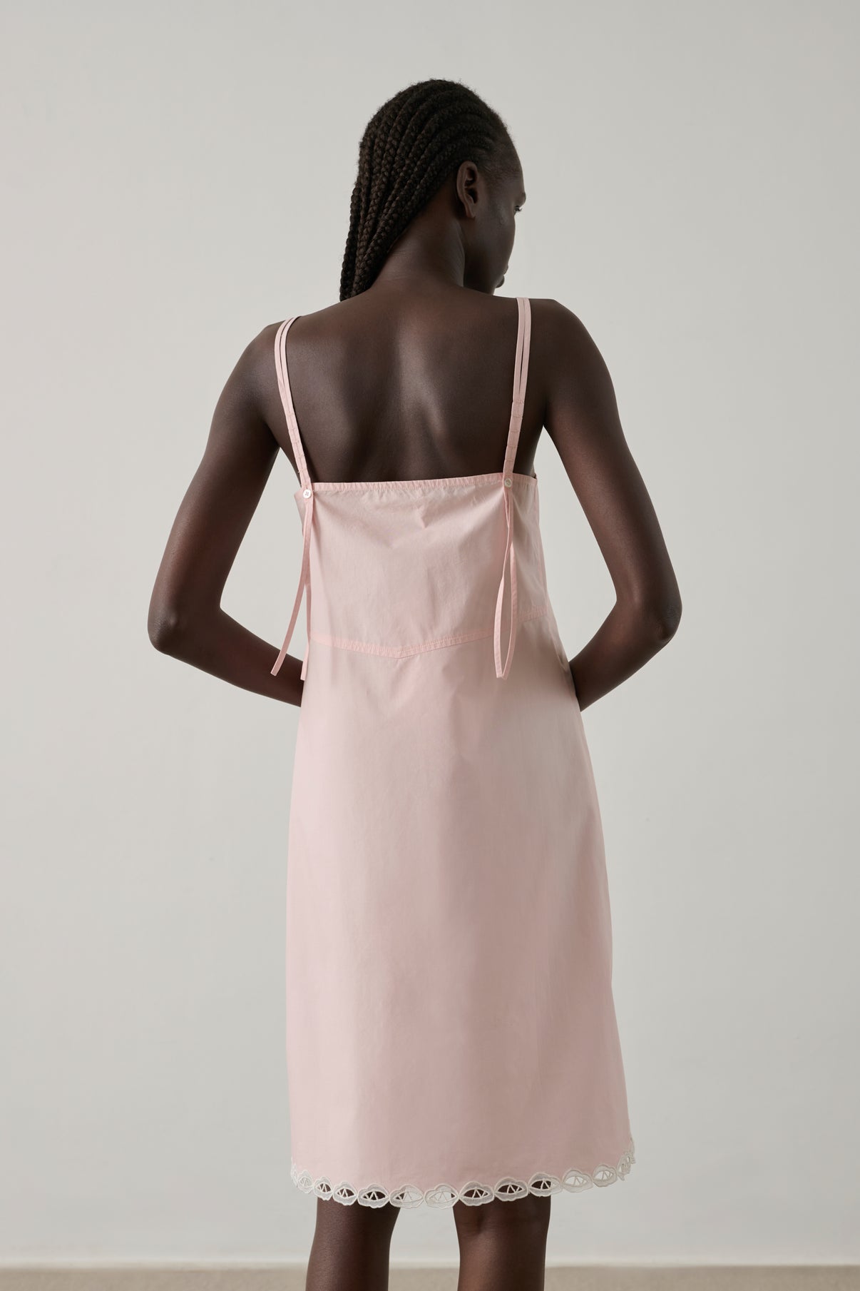 Robe Hillary - Rose Pâle - Coton - Femme vue 2